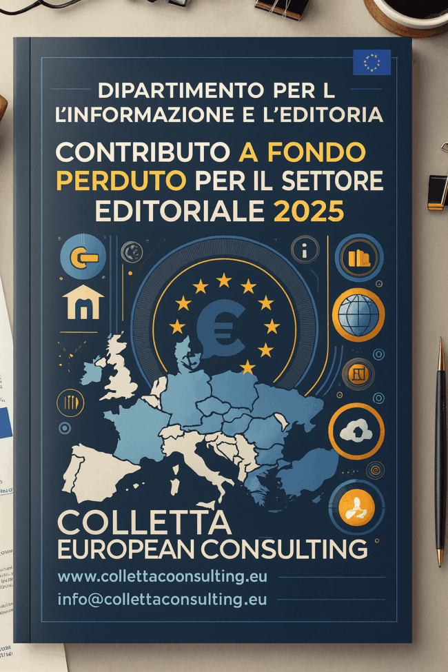 Contributo a fondo perduto per il settore editoriale 2025